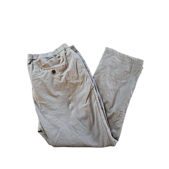 Woof Pants Mens 3XL Khaki Beige Mesh Lined Commando Elastic Waist Chino Outdoor - Picture 1 of 5